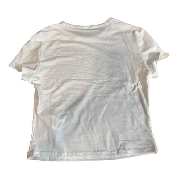Shein White T-Shirt Size S - Picture 2 of 3